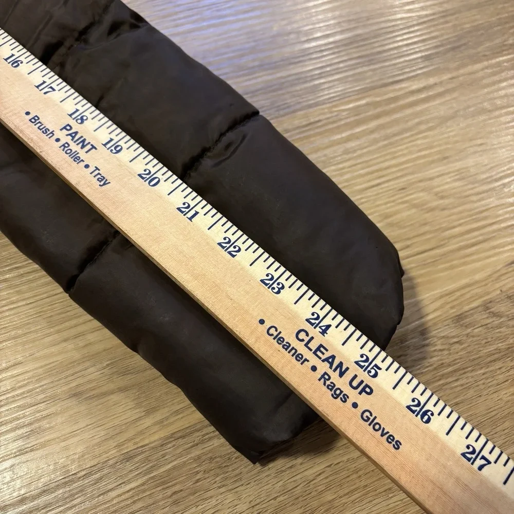Vintage Eddie Bauer Premium Goose Down Puffer Jacket Womens XS Brown Quilted 90s